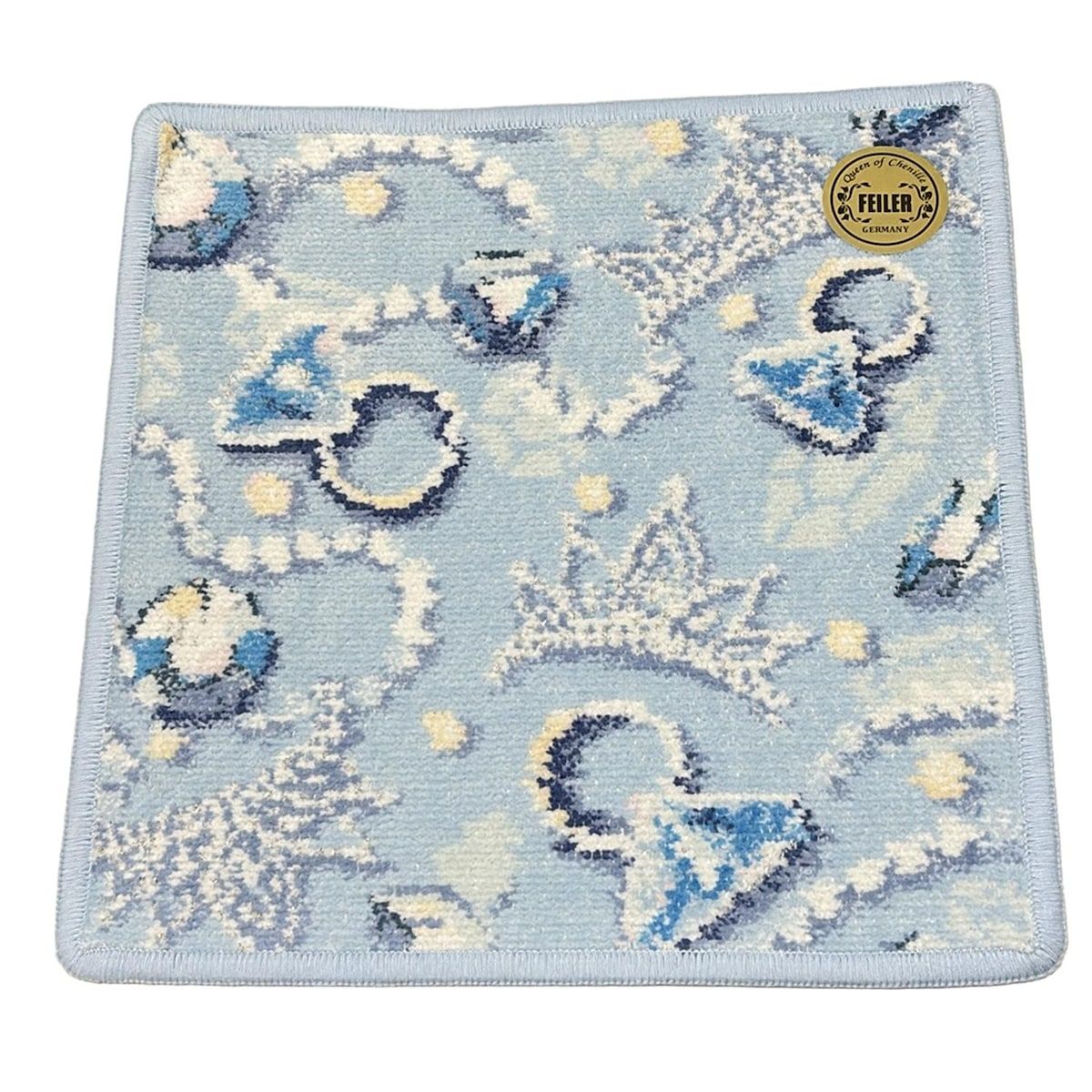 FEILER フェイラー 小物 - ライトブルー×白×マルチ ハンドタオル LOVERARY サムシングブルー