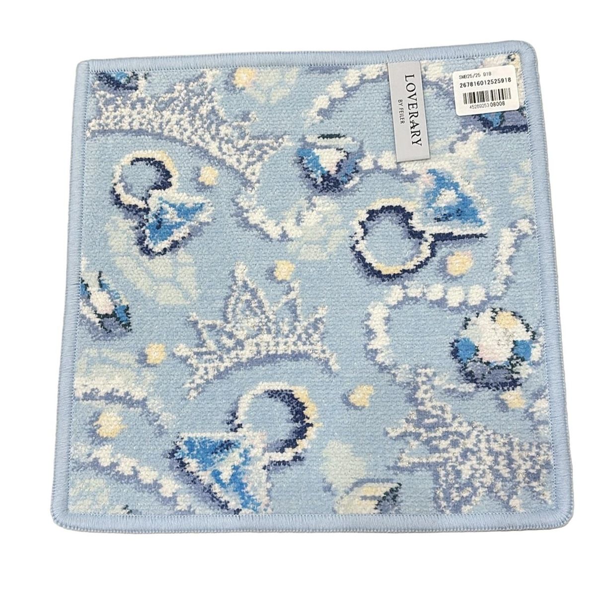 FEILER フェイラー 小物 - ライトブルー×白×マルチ ハンドタオル LOVERARY サムシングブルー