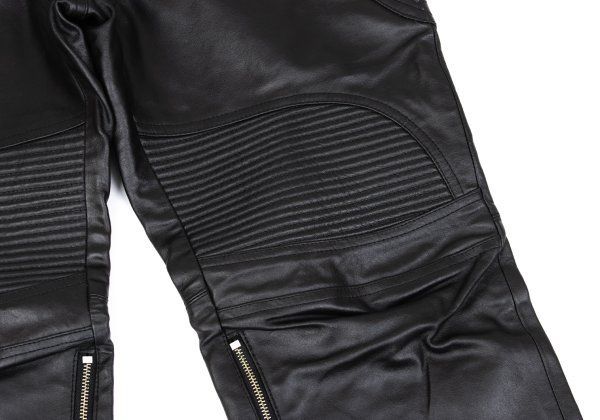 ヨシユキコニシYOSHIYUKI KONISHI 切替デザインレザーバイカーパンツ