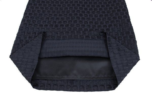  ビューティーアンドユース ユナイテッドアローズBEAUTY YOUTH TUNITED ARROWS ドットジャガード8分袖ワンピース 紺M位 ワンピース マタニティ