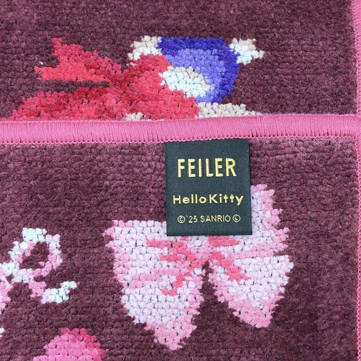 FEILER(フェイラー) 小物新品同様 - ボルドー×ピンク×マルチ ハンド