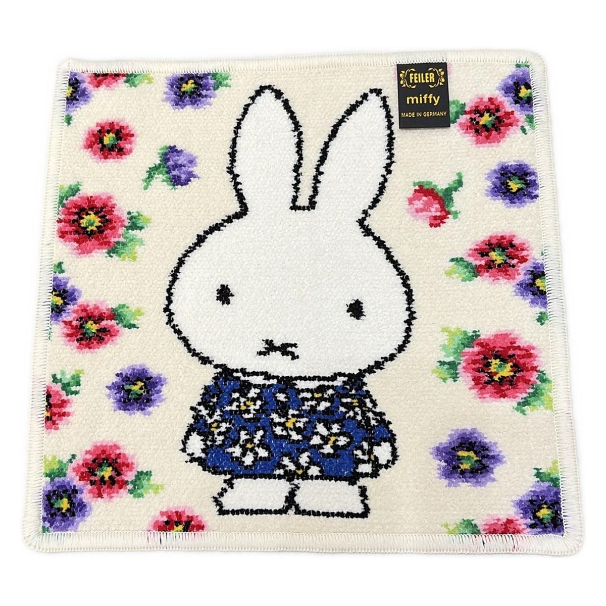✴️最終お値下げ　miffy × FEILER ミッフィー × フェイラー タオル FEILER(フェイラー) 小物新品同様 - ネイビー×オレンジ×マルチ ハンド