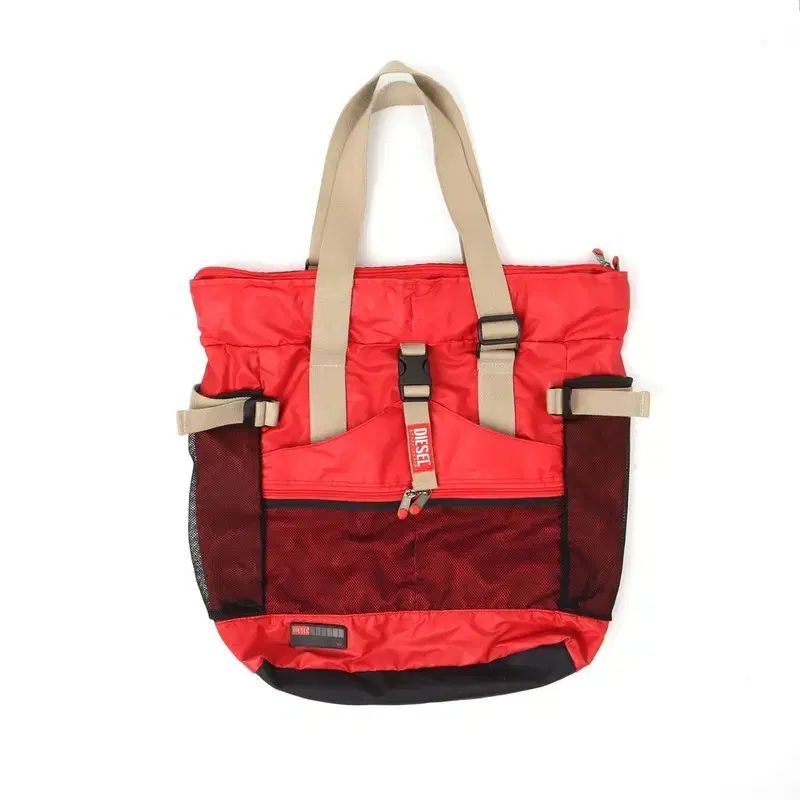 DIESEL 高品質 レッド 2way ナイロン バッグ ハンドバッグ DIESEL 高品質 レッド 2way ナイロン バッグ ハンドバッグ
