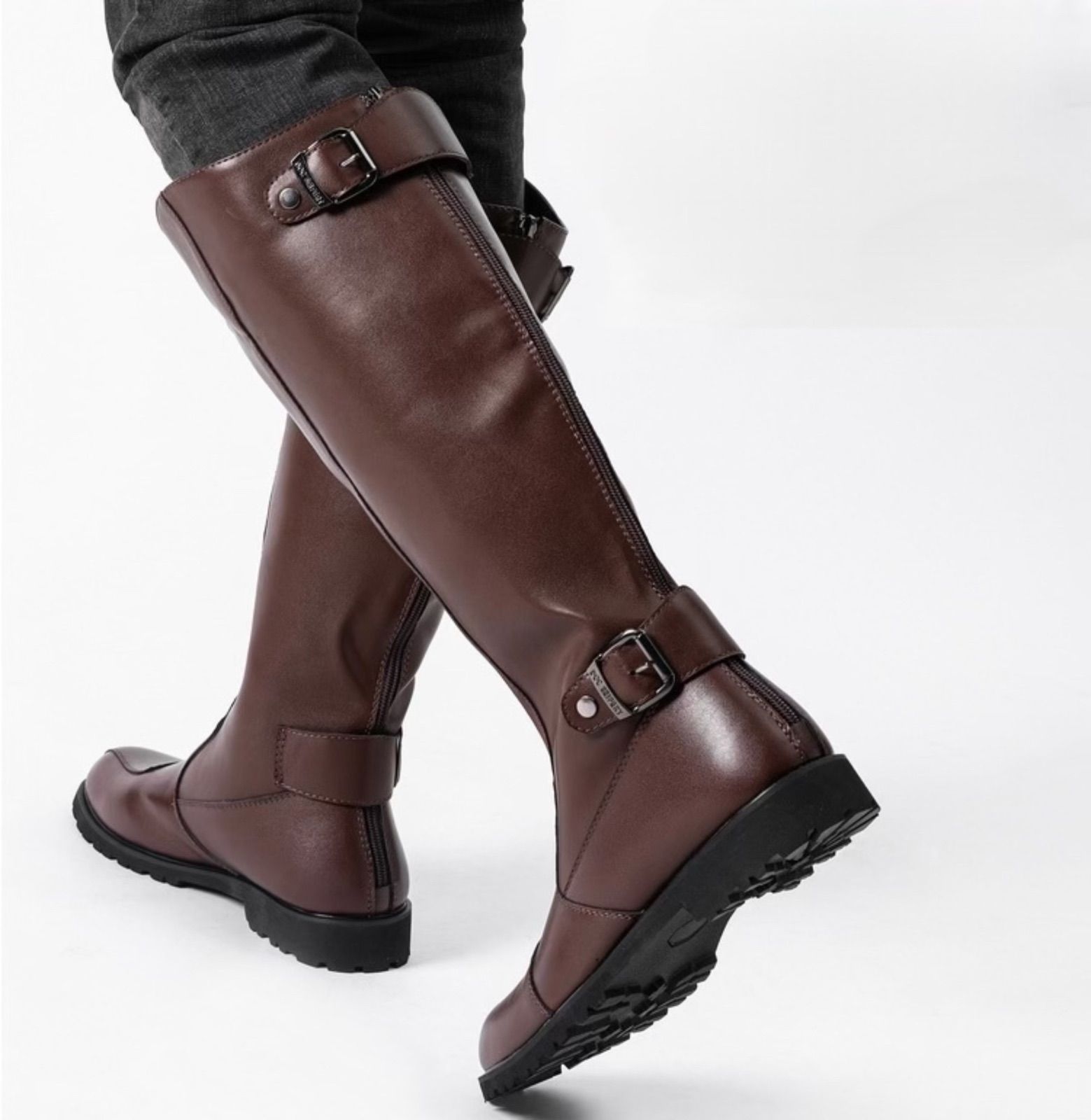 特攻ブーツ 斜めカット ロングブーツ ライダーブーツ 高品質