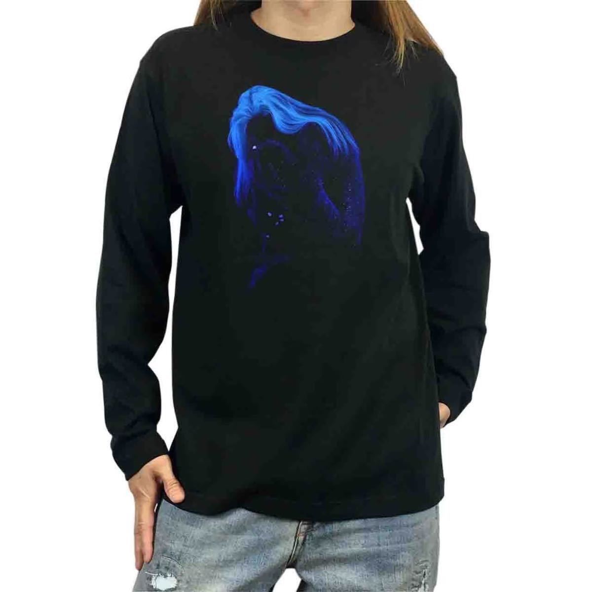 オリジナル ロンT 銀河 宇宙 星屑 ヌード コズミック スペース コスモ レディ S M L XL タイト ジャスト 大きい ビッグ オーバーサイズ メンズ レディース ユニセックス ピンククリーム