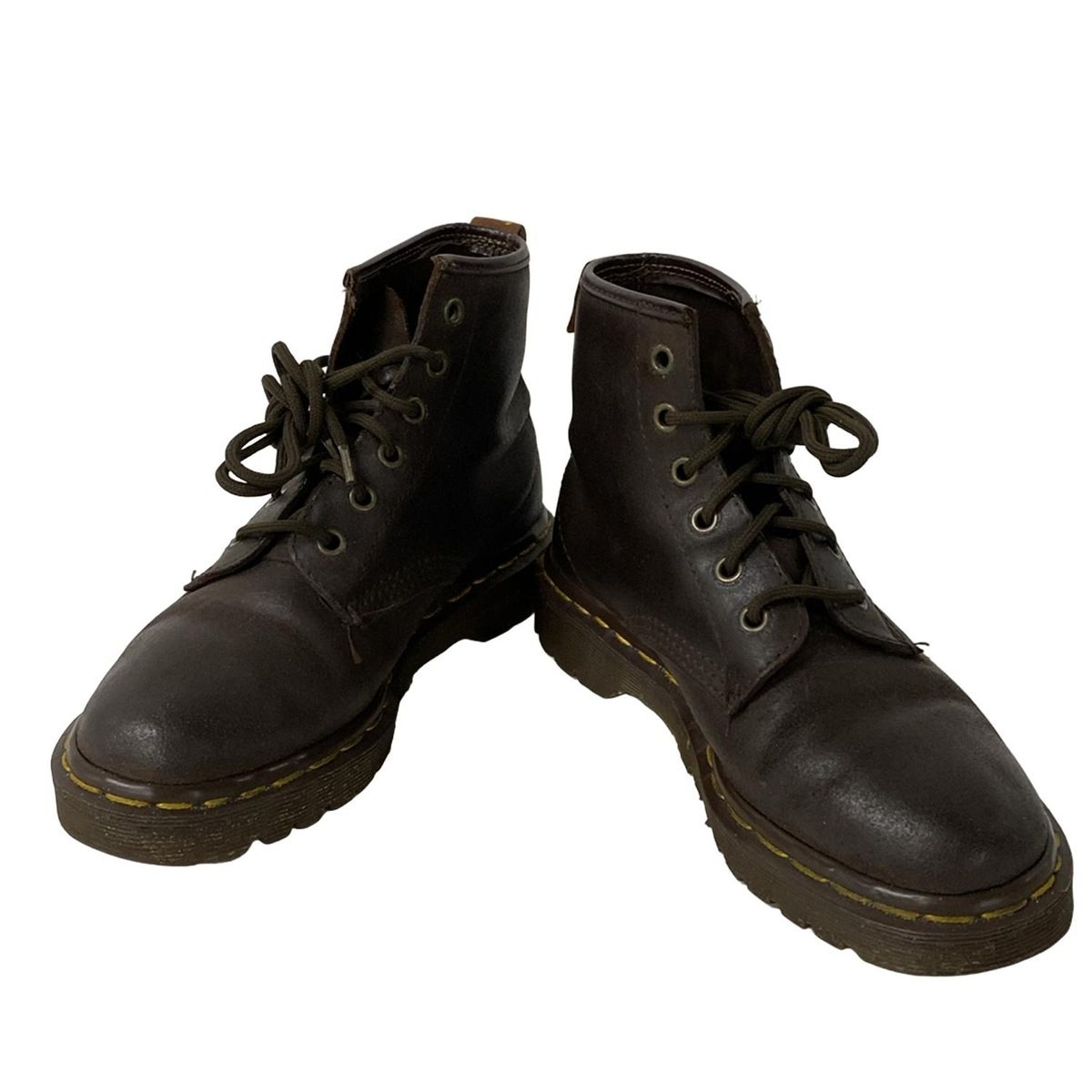 Dr.Martens ドクターマーチン ショートブーツ 3 レディース - ダークブラウン レースアップ レザー