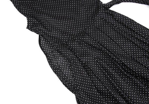 b ピンドットノースリーブシャツワンピース