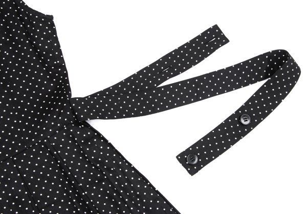 b ピンドットノースリーブシャツワンピース