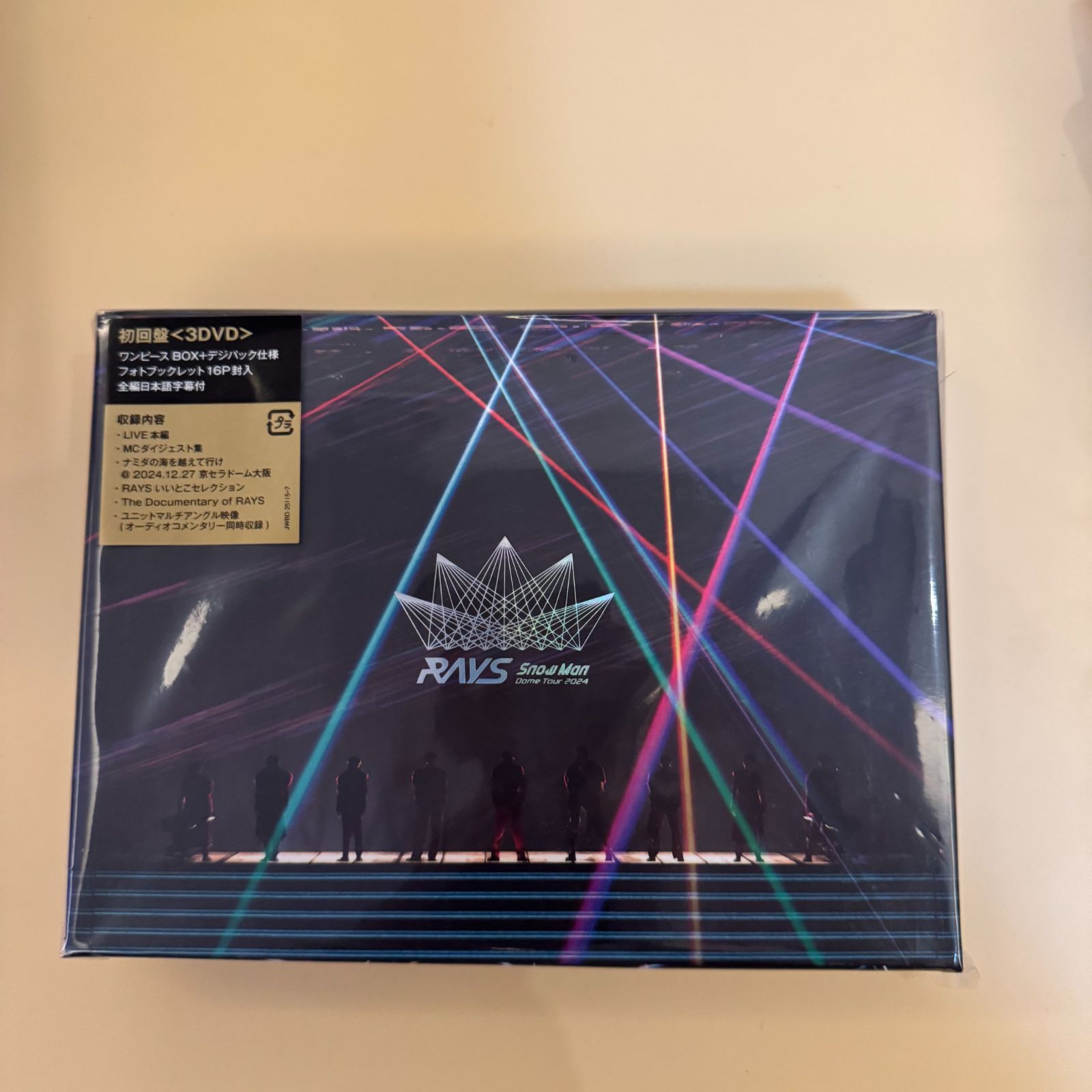 送料込み】【新品・未使用】Snow Man Dome Tour 2024 RAYS DVD【送料