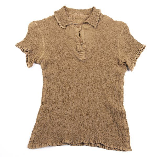 イッセイミヤケ ミーISSEY 人気 MIYAKE me カリフラワー半袖ポロシャツ