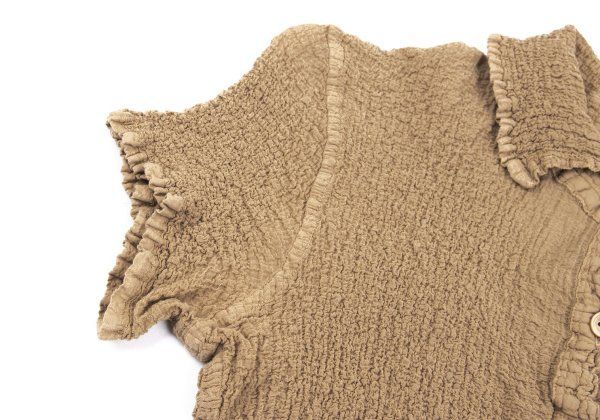 イッセイミヤケ ミーISSEY 人気 MIYAKE me カリフラワー半袖ポロシャツ