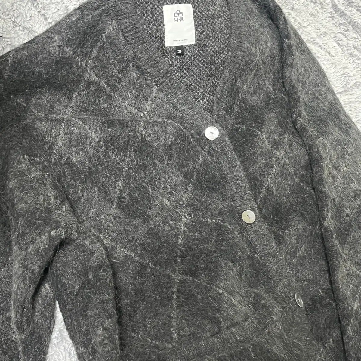 カーディガン チャコール