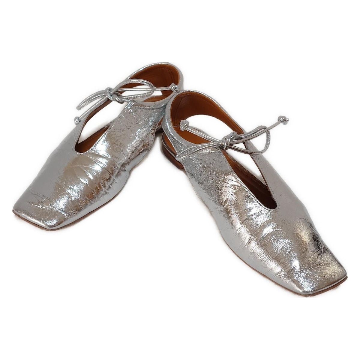 pippichic ピッピシック サンダル 36 1 2 レディース - シルバー レザー