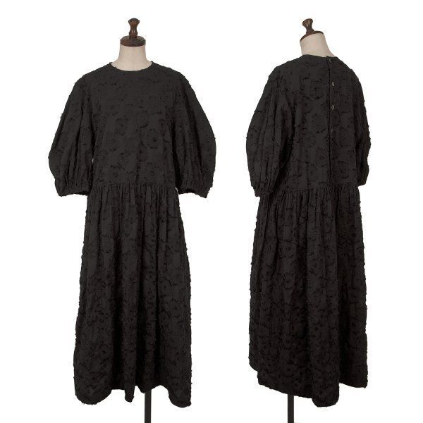 タオtao フリンジジャガードバックオープンワンピース 黒M