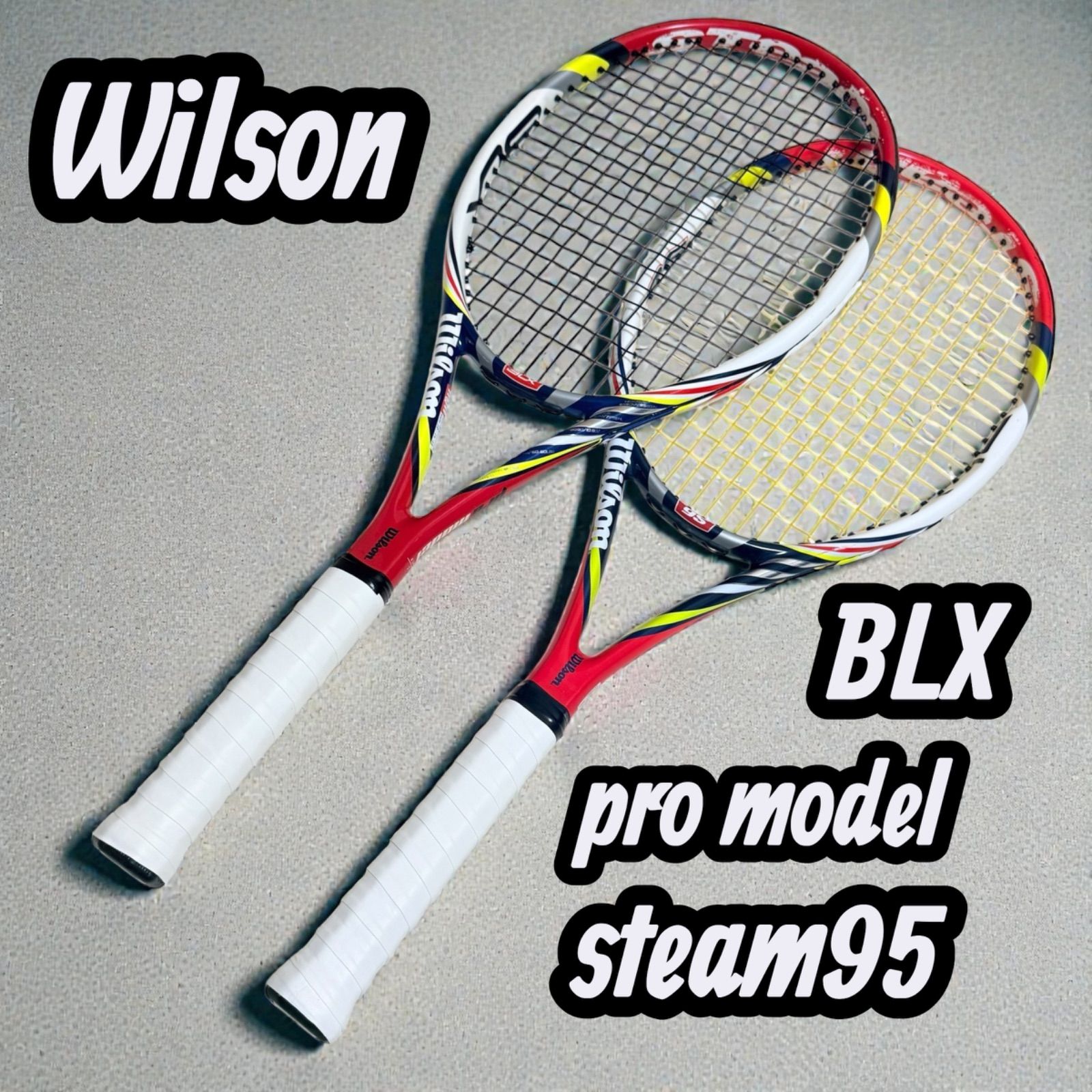テニスラケット 2本セット ウィルソンBLX steam 95 promodel 錦織モデル 715