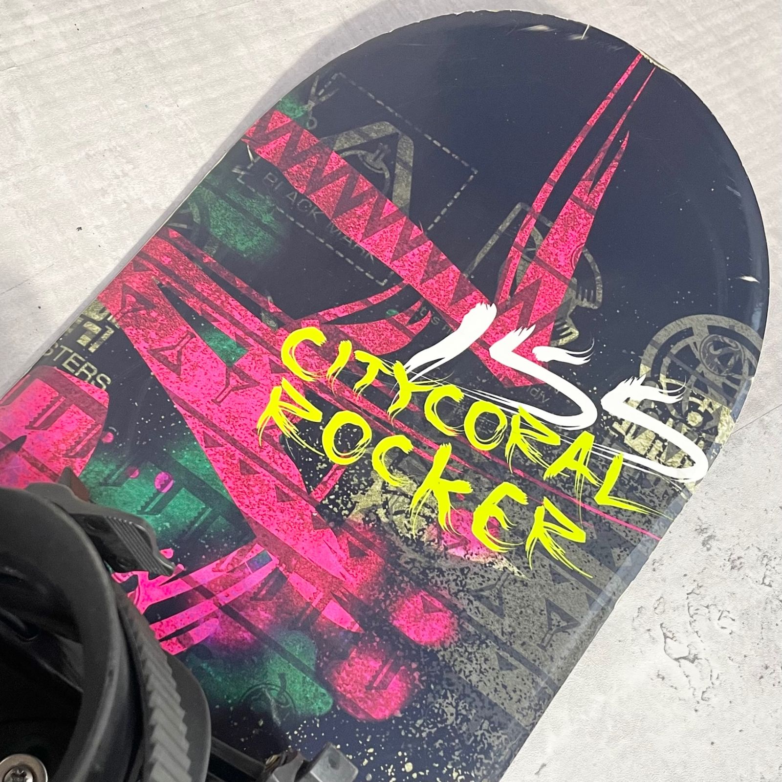 スノーボードセット kissmark CITYCORAL ROCKER メンズ 2点 155cm 
