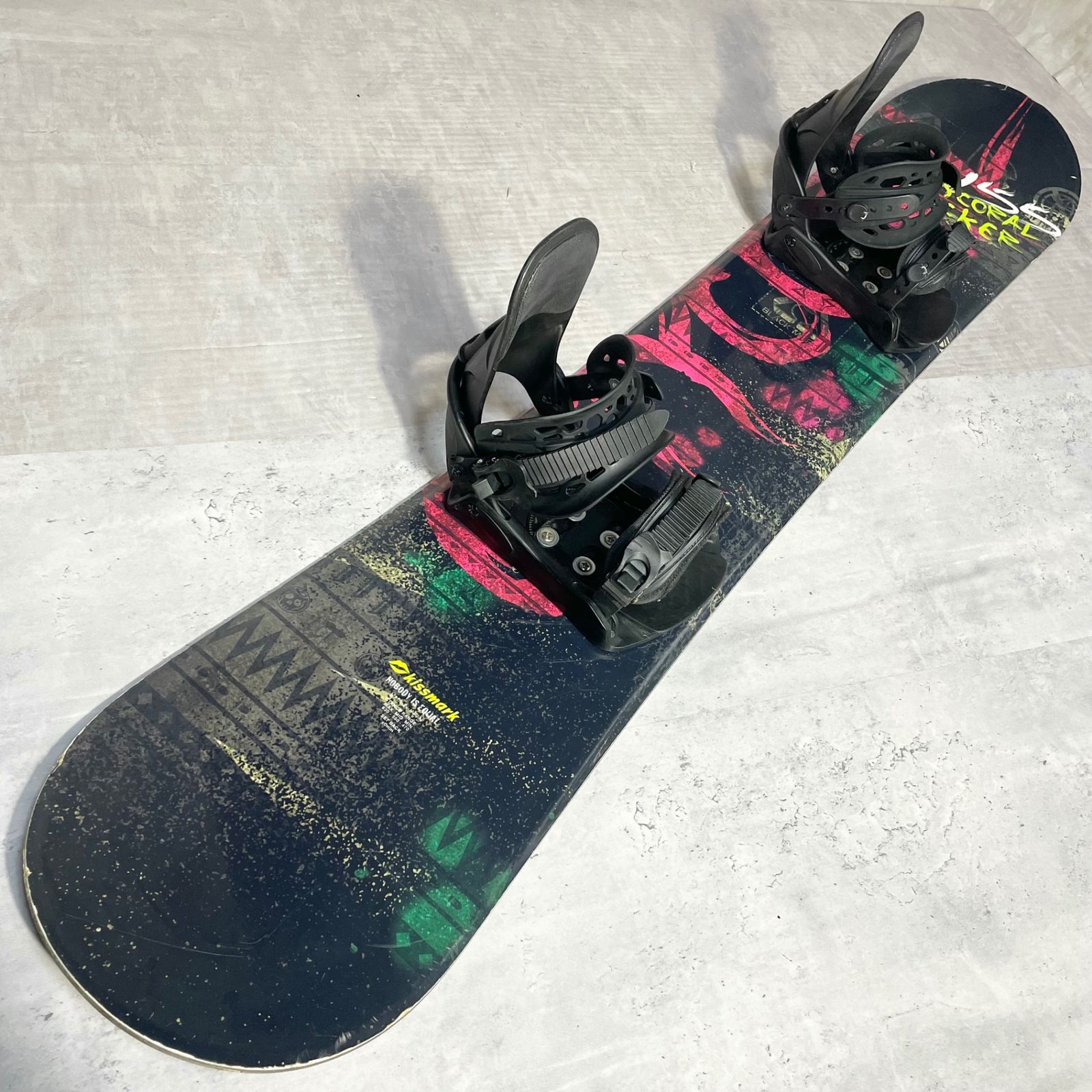 スノーボードセット kissmark CITYCORAL ROCKER メンズ 2点 155cm 