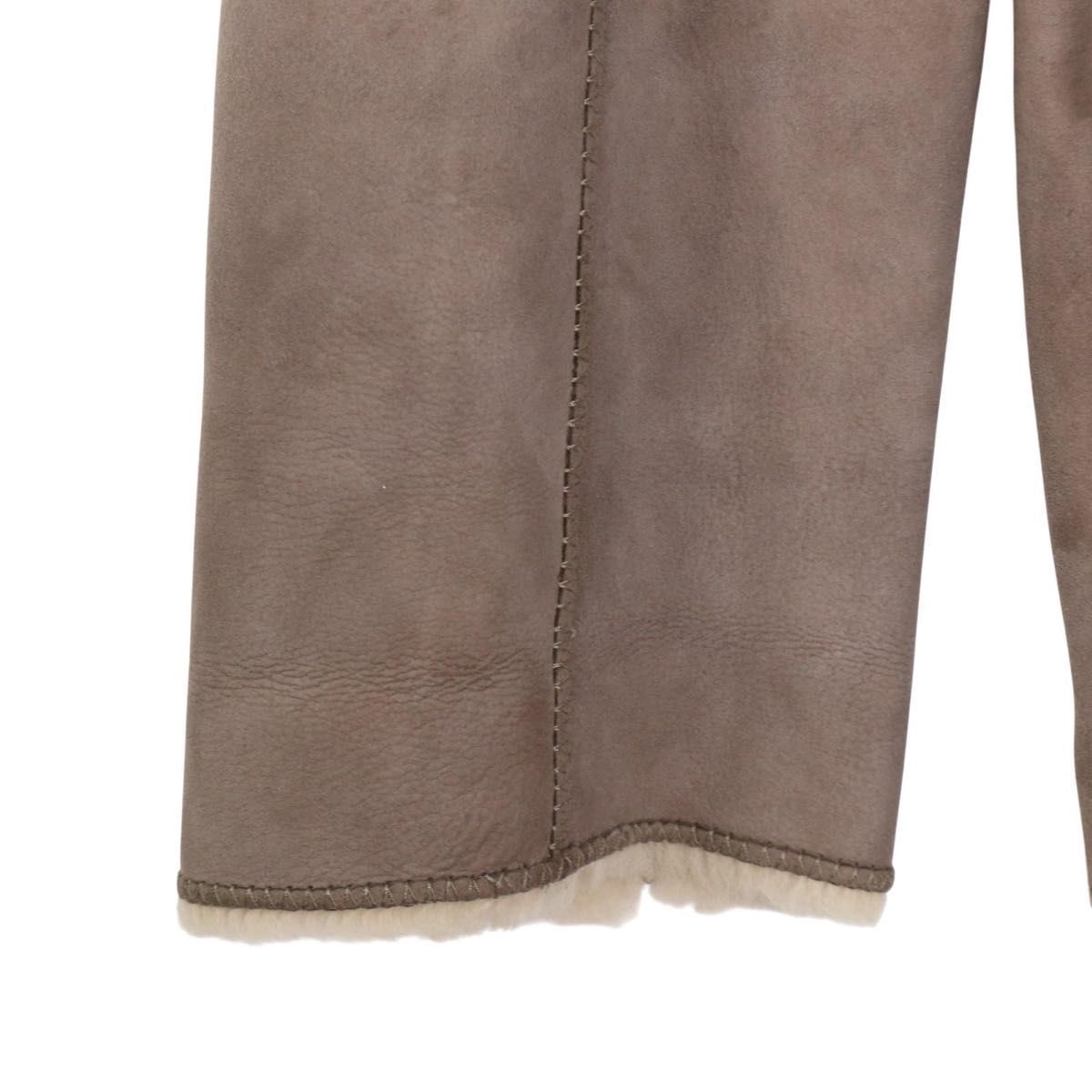 最高級アウター】ロエベ LOEWE ムートンコート ロング丈 羊革 裏ボア