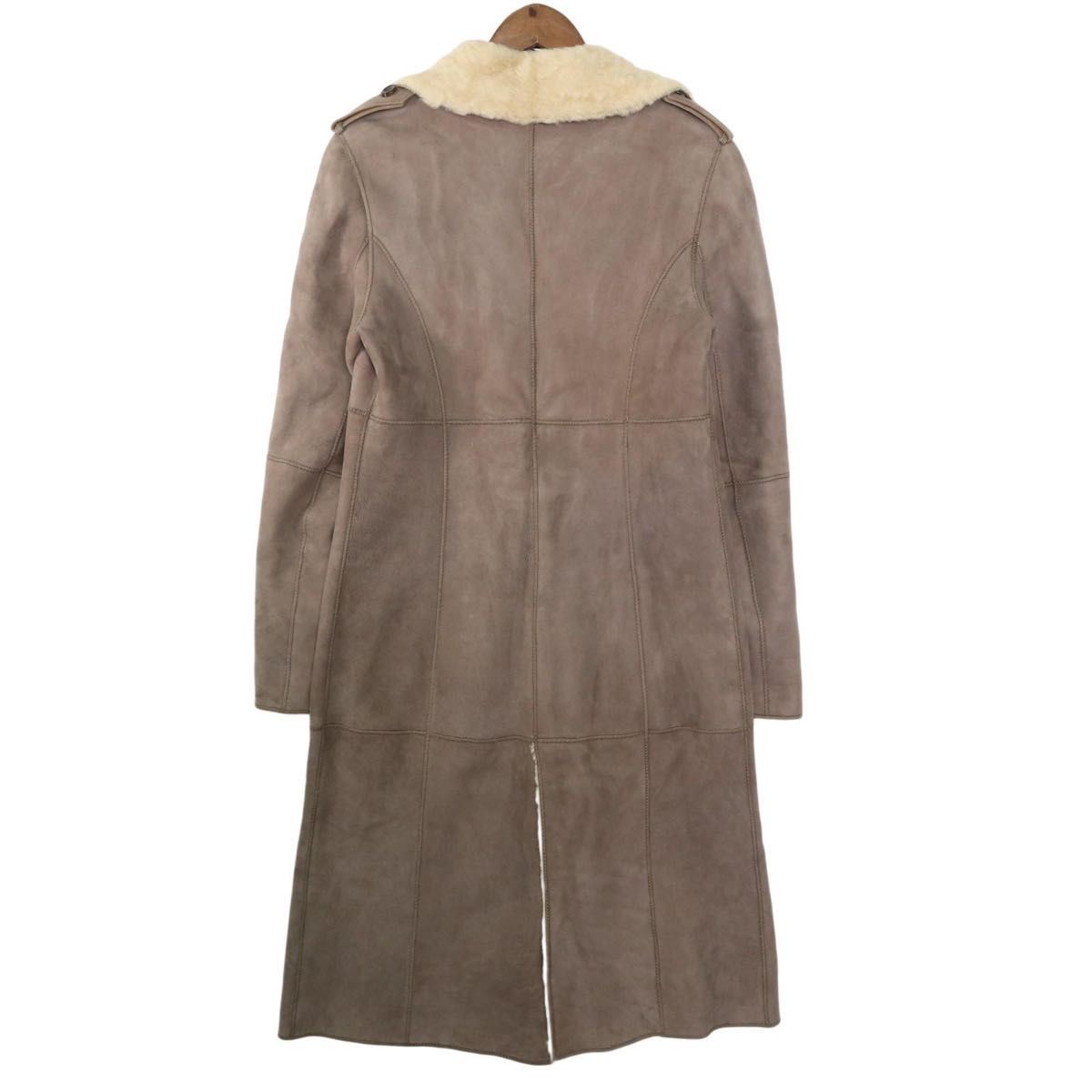 最高級アウター】ロエベ LOEWE ムートンコート ロング丈 羊革 裏ボア
