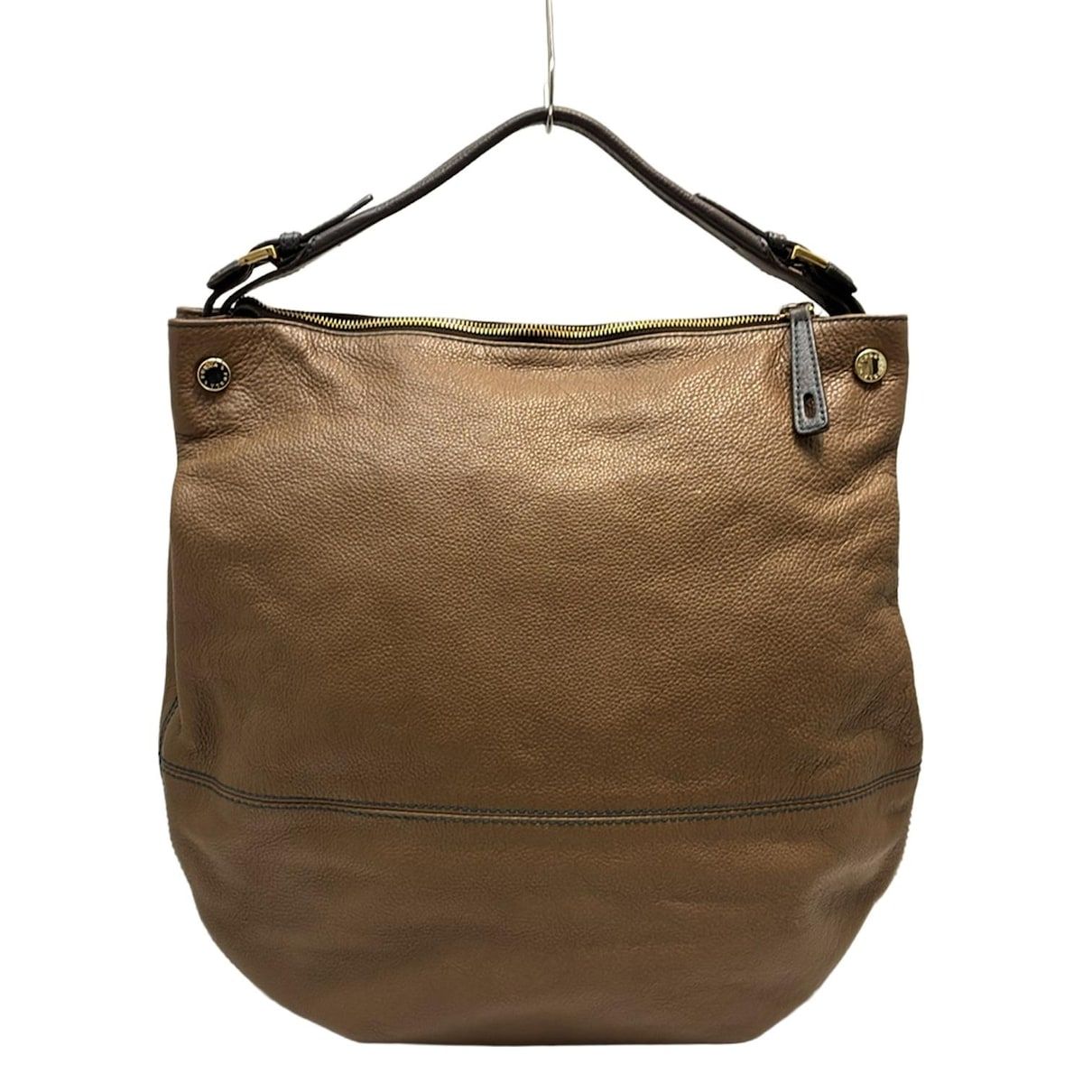レディース 【美品】FURLA ブラウン レザーショルダーバッグ