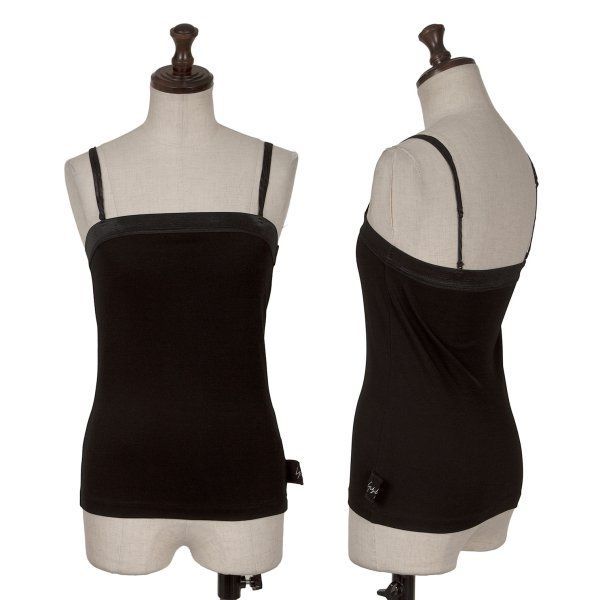 ヨウジヤマモト ファムYohji Yamamoto FEMME ロゴタグキャミソール 黒2