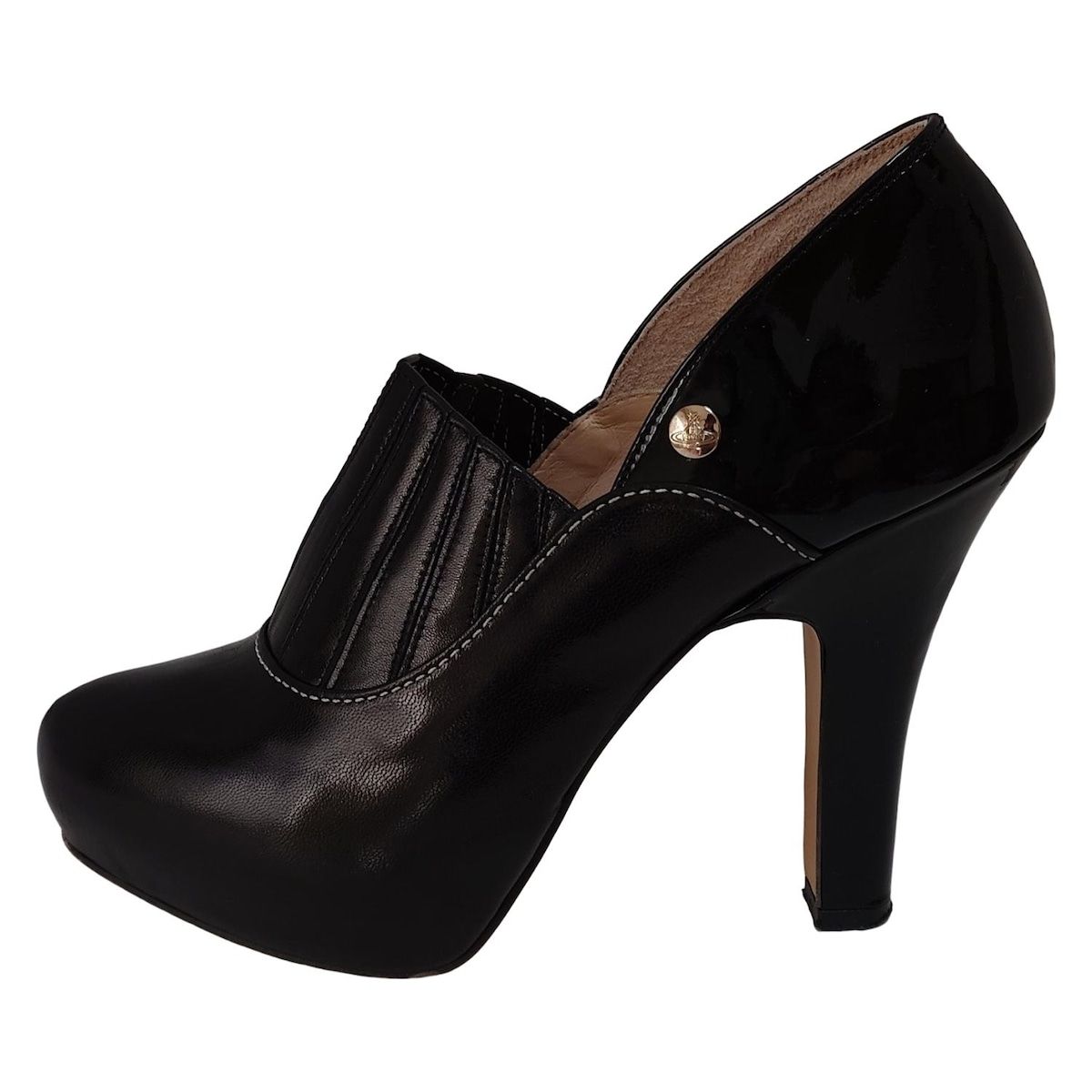 Vivienne Westwood ブラック レザー パンプス VivienneWestwood ACCESSORIES(ヴィヴィアンウエストウッド