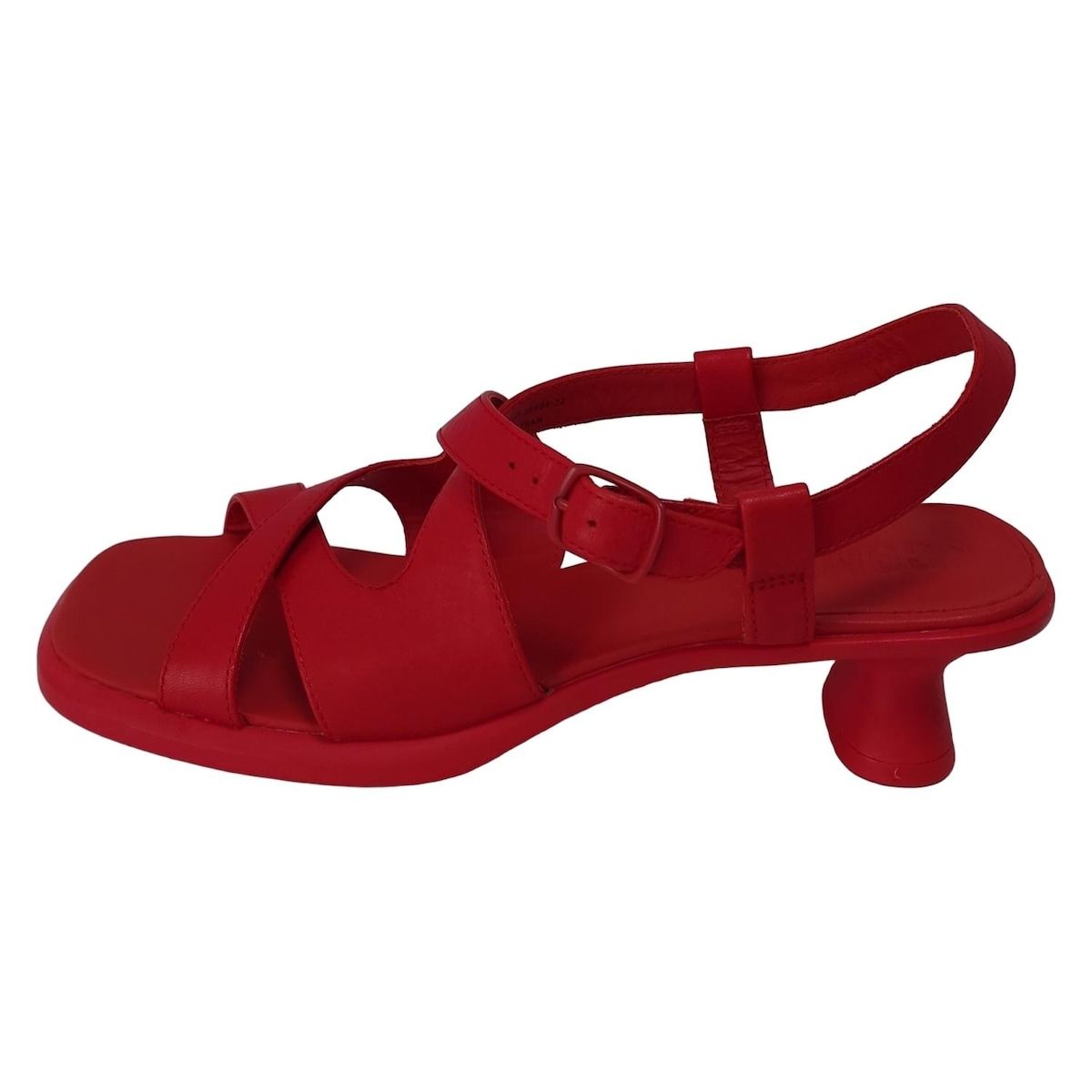 CAMPER カンペール サンダル 38 レディース - レッド レザー