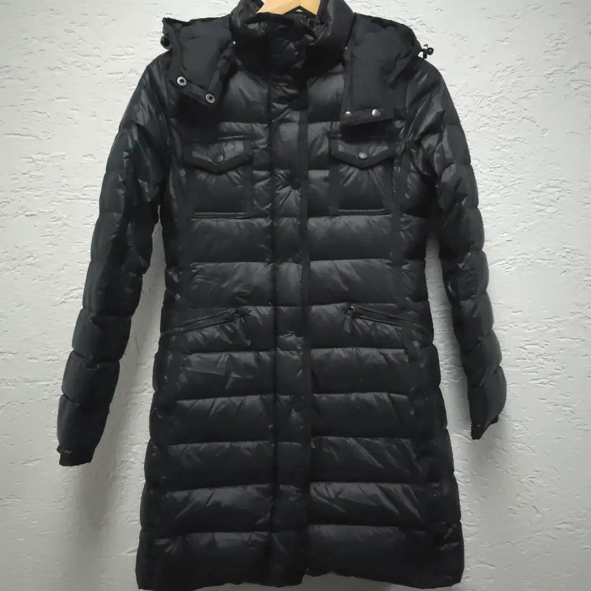 ZIOSONGZIO ブラック ロング ダウン アウター トップ 55 ZIOSONGZIO