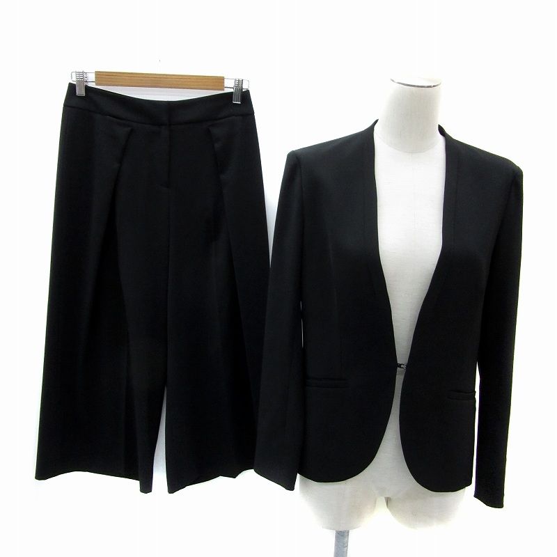 アイシービー iCB セットアップ 上下 ノーカラージャケット ミドル丈