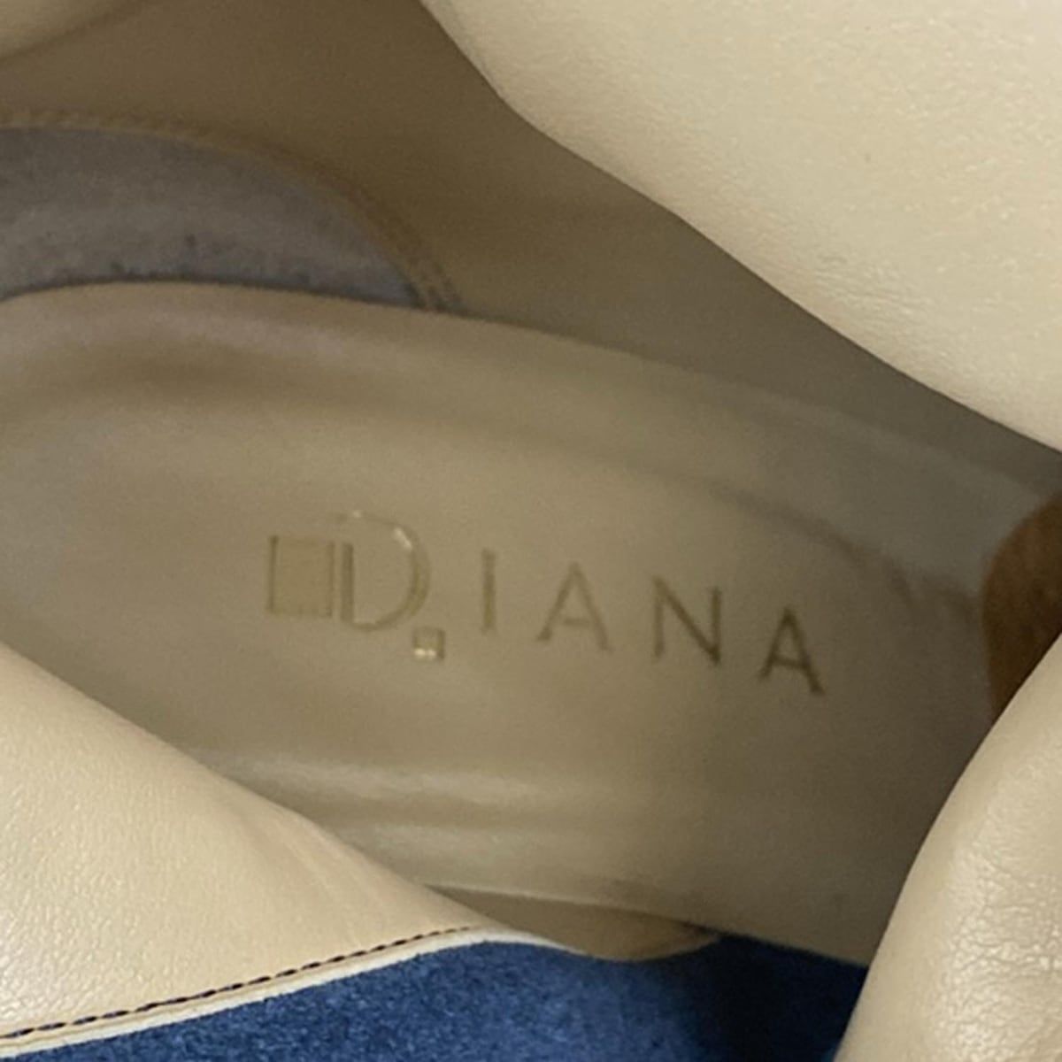  DIANA ダイアナ ロングブーツ 23 1|2 レディース - ネイビー レザー ロングブーツ ブーツ