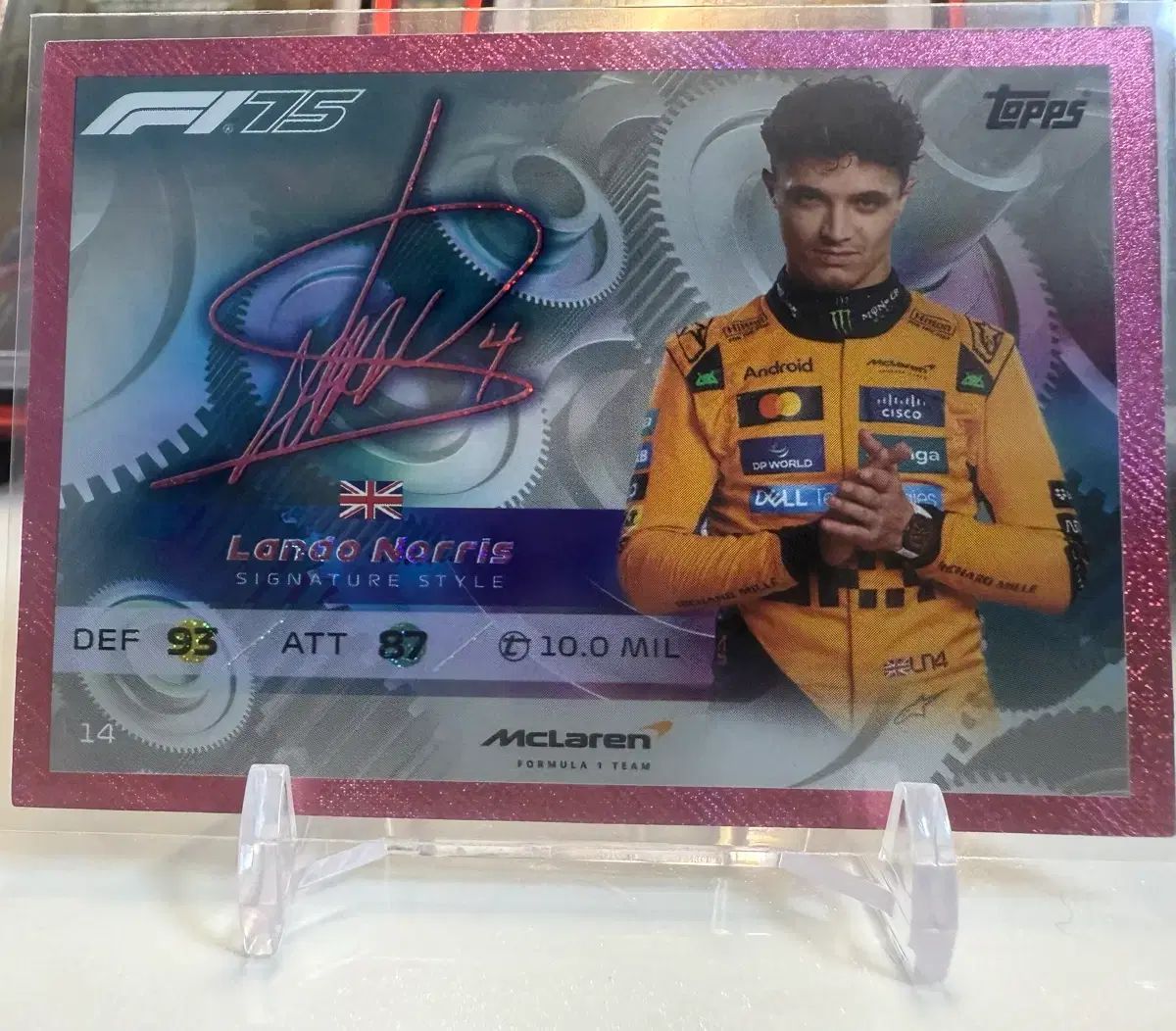 TOPPS ターボアタックス ノリ シグネチャー サインカード