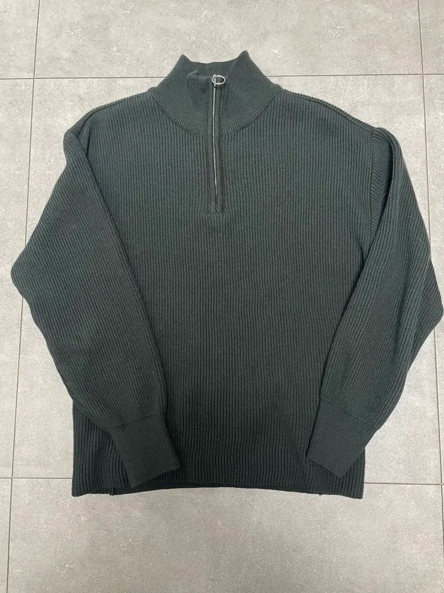 ユース youth ハーフ ジップアップ ニット S