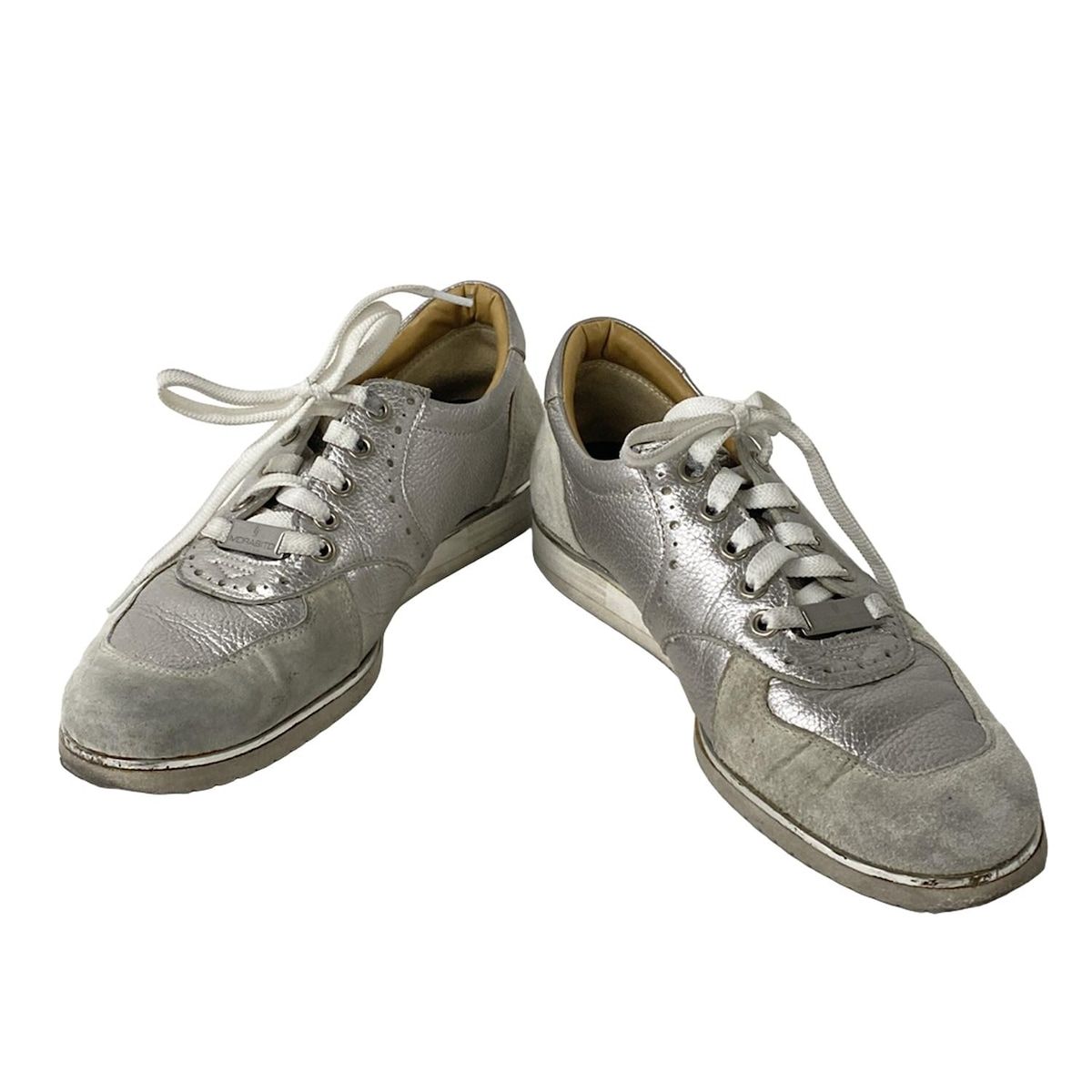 MORABITO モラビト スニーカー レディース - シルバー×ライトグレー レザー