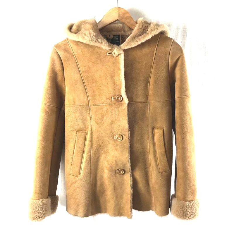 オーエンバリー Owen Barry ジャケット フレームワーク ムートンジャケット イギリス製 羊革 サイドポケット ボタン ブラウン系 962286