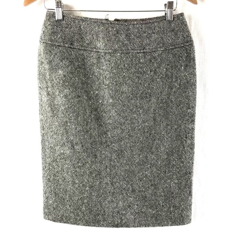 ドルチェアンドガッバーナ Dolce＆Gabbana スカート 裏地付き ファスナー ヴァージンウール100％ 黒系 975371