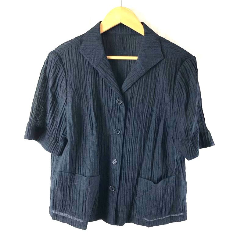 レリアン leilian セットアップ ジャケット 薄手 半袖 サイドポケット スカート 裏地付き ロング 13 サイズ 977100