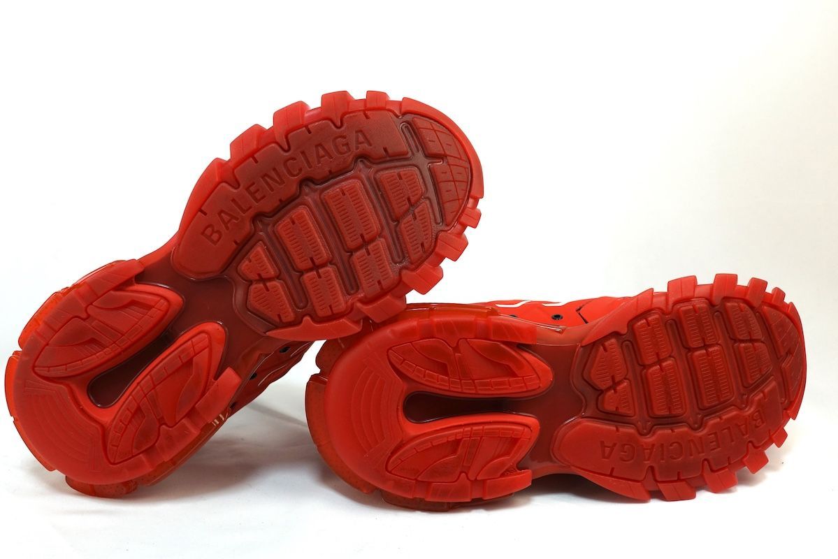 BALENCIAGA スニーカー　クリアソール　レッド　27.5 BALENCIAGA スニーカー クリアソール レッド 27.5