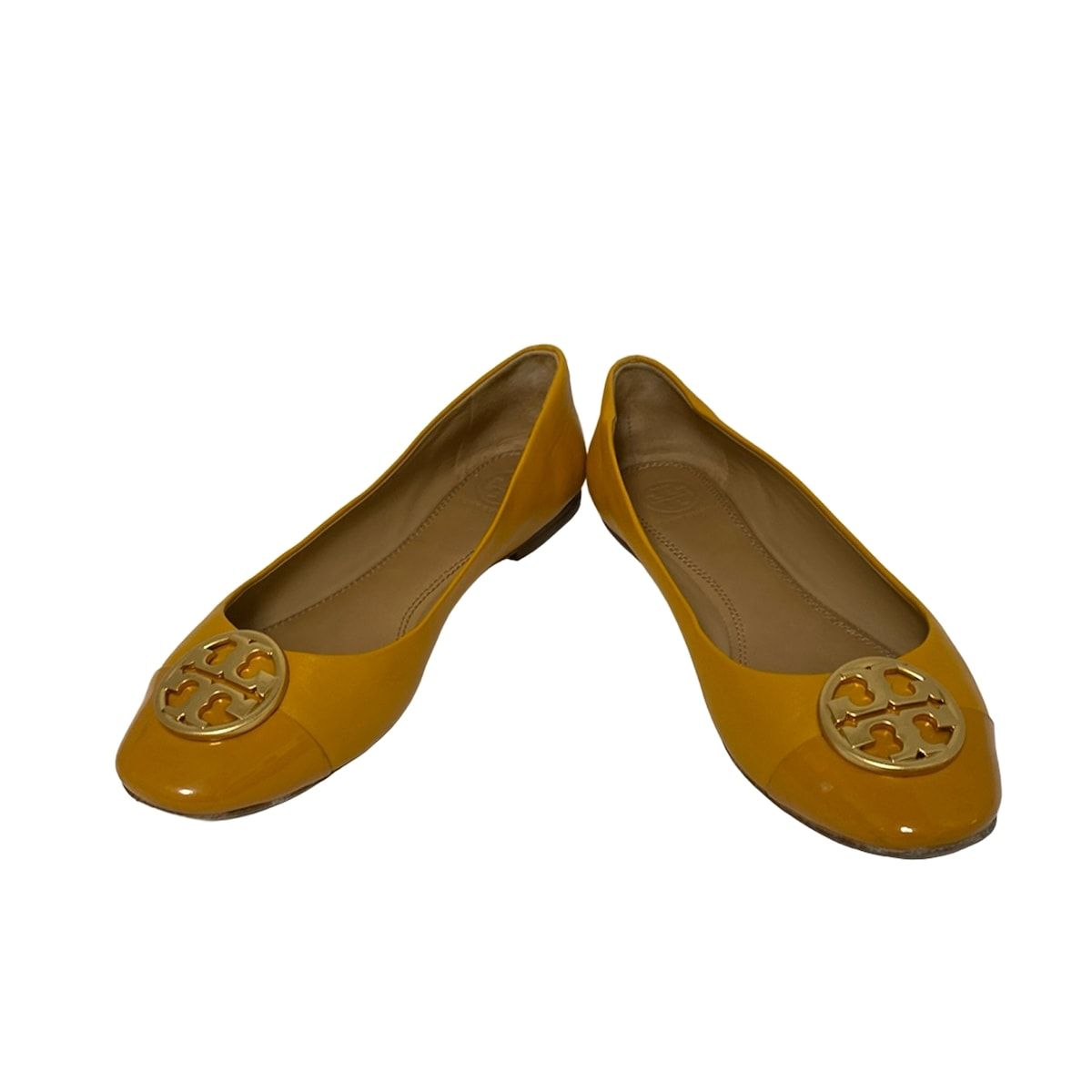 【新品未使用】トリーバーチ　フラットシューズ スエード イエロー 24cm相当 TORY BURCH(トリーバーチ) フラットシューズ 7 M レディース