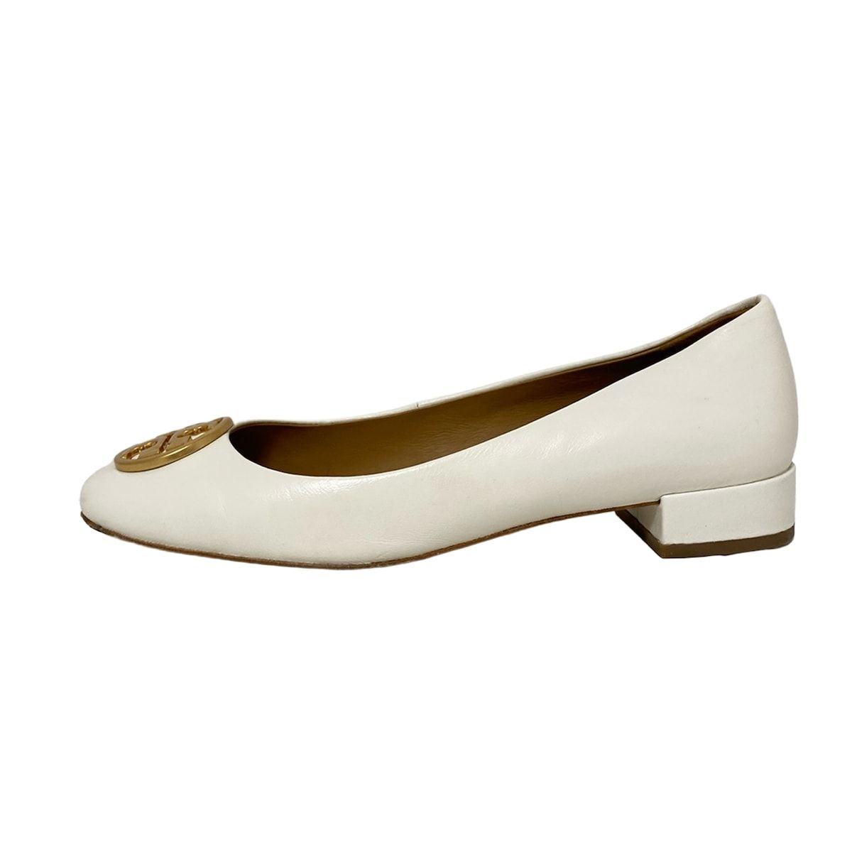 TORY BURCH(トリーバーチ) フラットシューズ 7 C レディース - 白