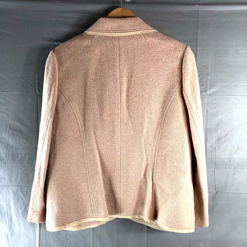 レリアン leilian ジャケット テーラード ラインストーンボタン ピンクベージュ 13 サイズ 978959