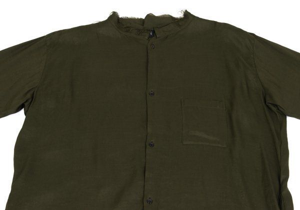 シャツワンピース カーキ2