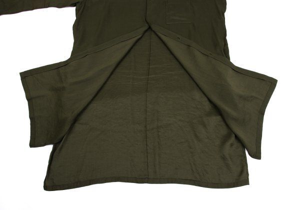 リネンテンセルカットオフ シャツワンピース