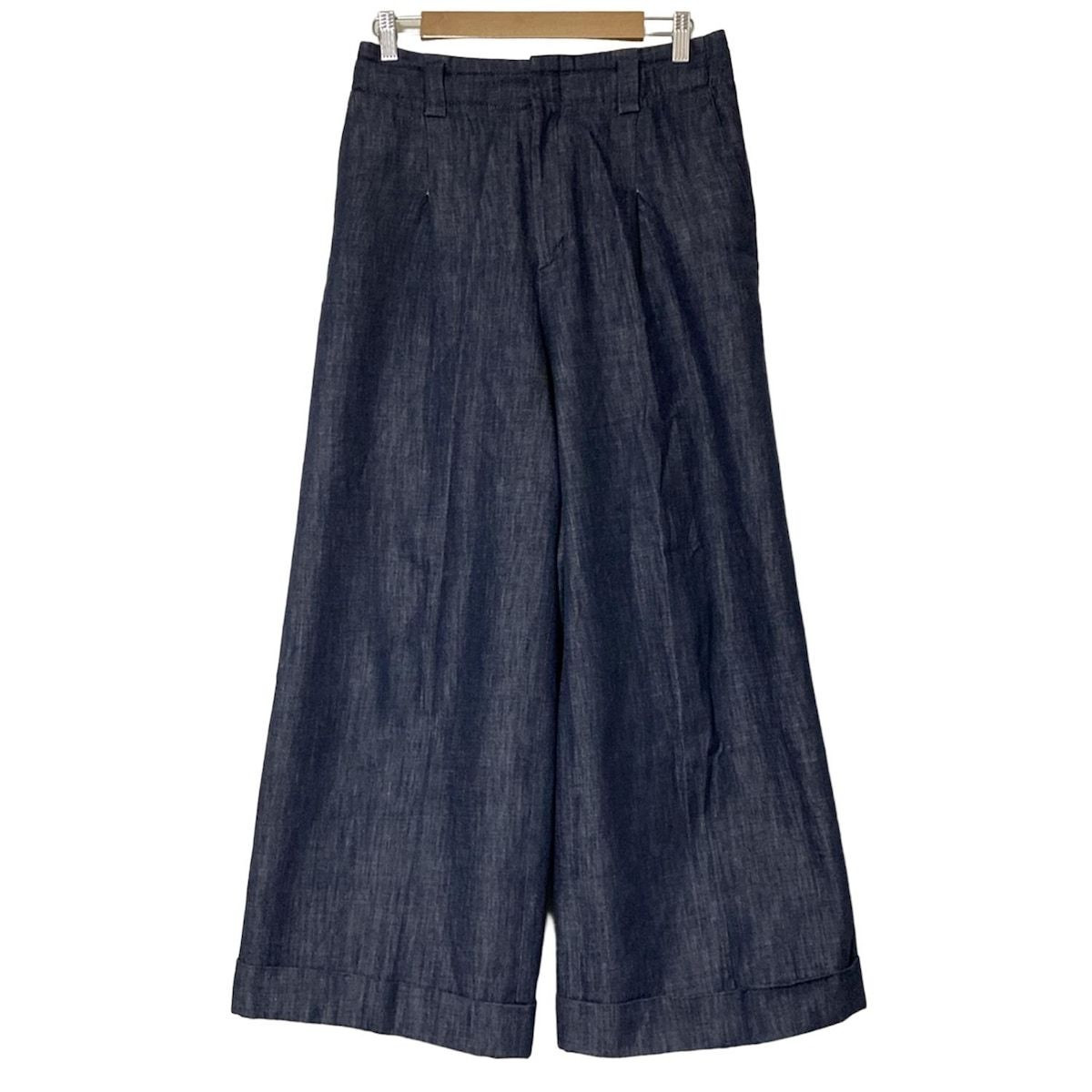 ebure エブール パンツ サイズ40 M レディース - ダークネイビー フルレングス