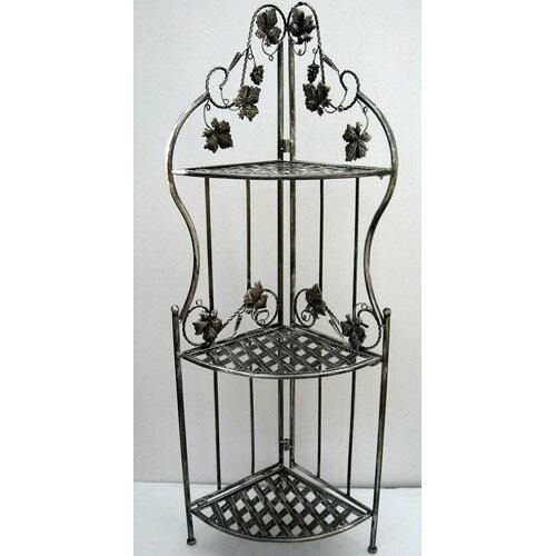 大同クラフト ガーデンインテリア 3段コーナーラック 折りたたみ式 ACR 61 03 G 2269474