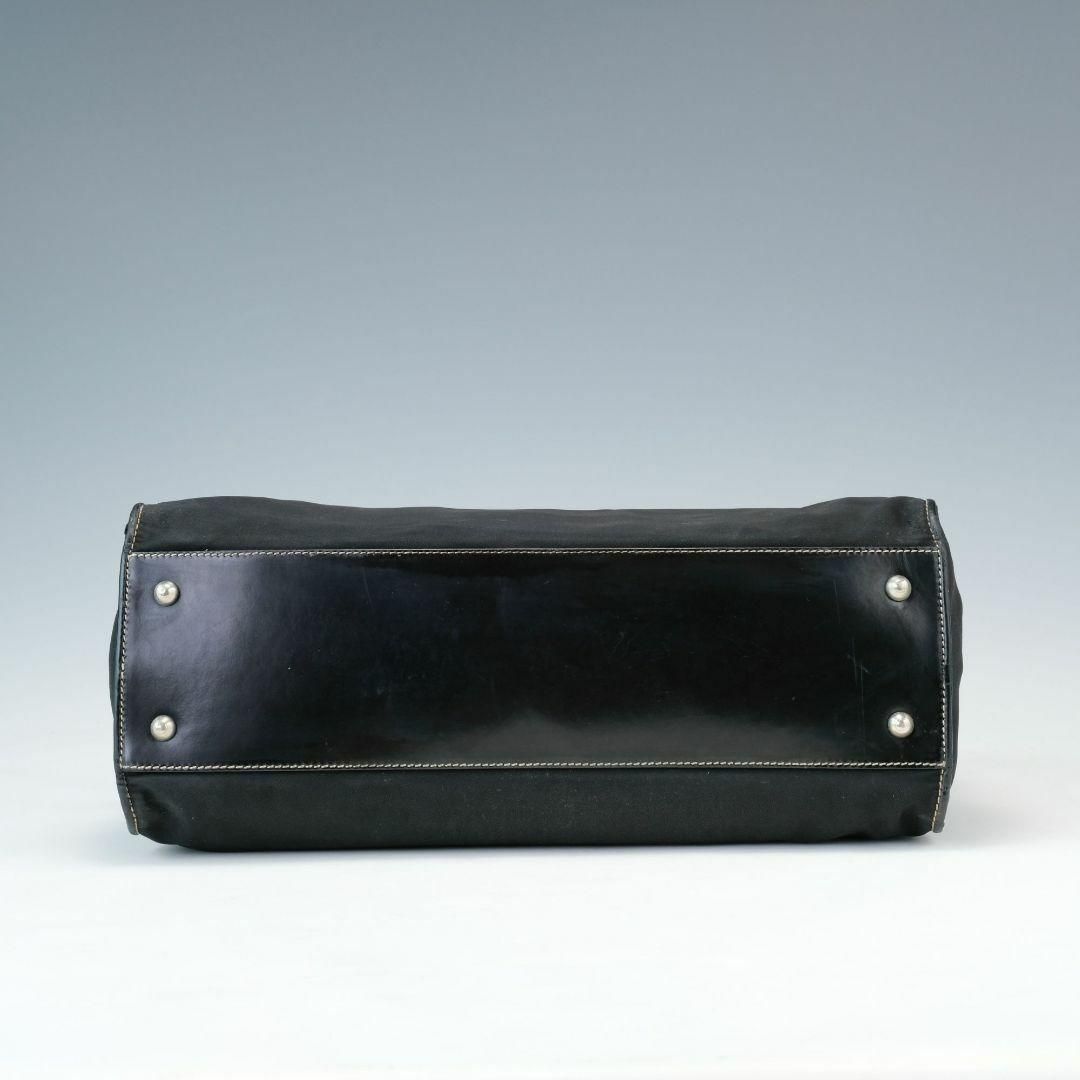 大人気】TOD'S トッズ トートバッグ 肩掛け ジレリ 黒 ナイロン レザー