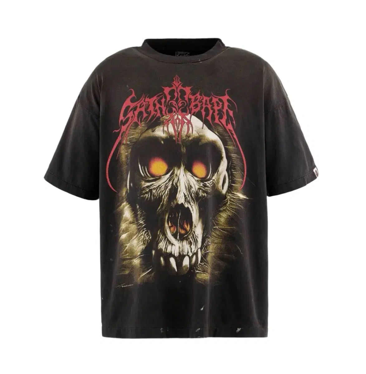 SAINT MICHAEL × A BATHING APE Tシャツ ブラック SAINT 【公式通販】