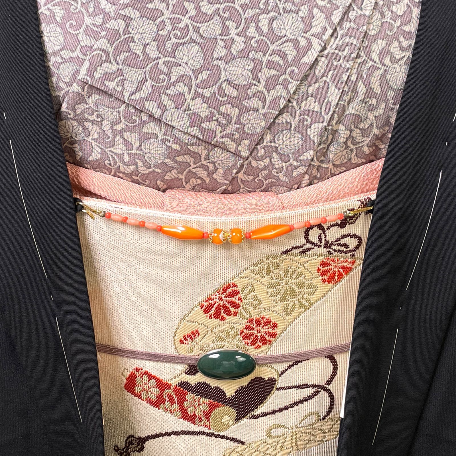 雪輪芝青海波 宝尽くし