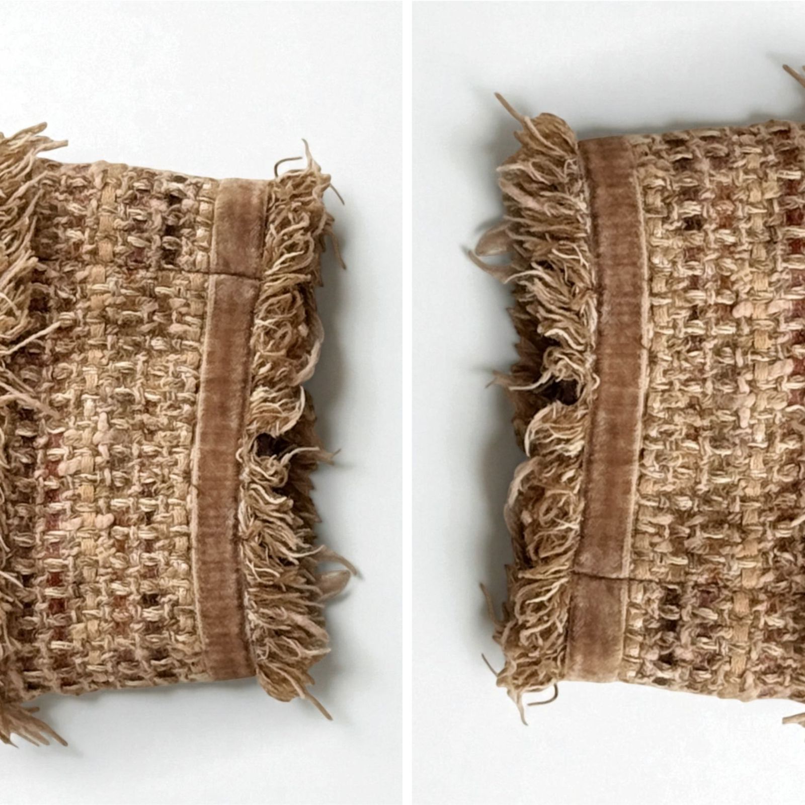 美品】FOXEY フォクシーブティック シルク混 リネン ツイード