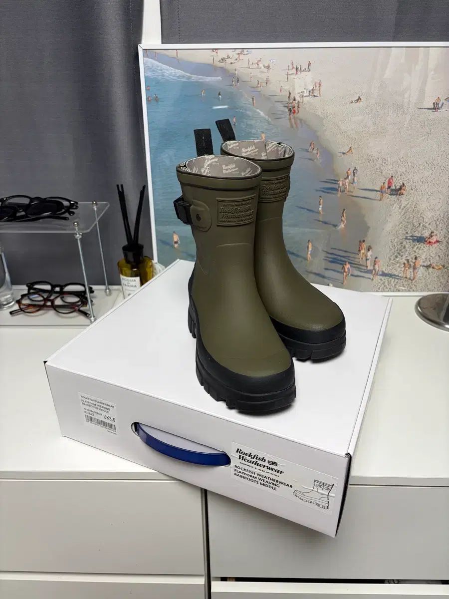 レインブーツ ミドル