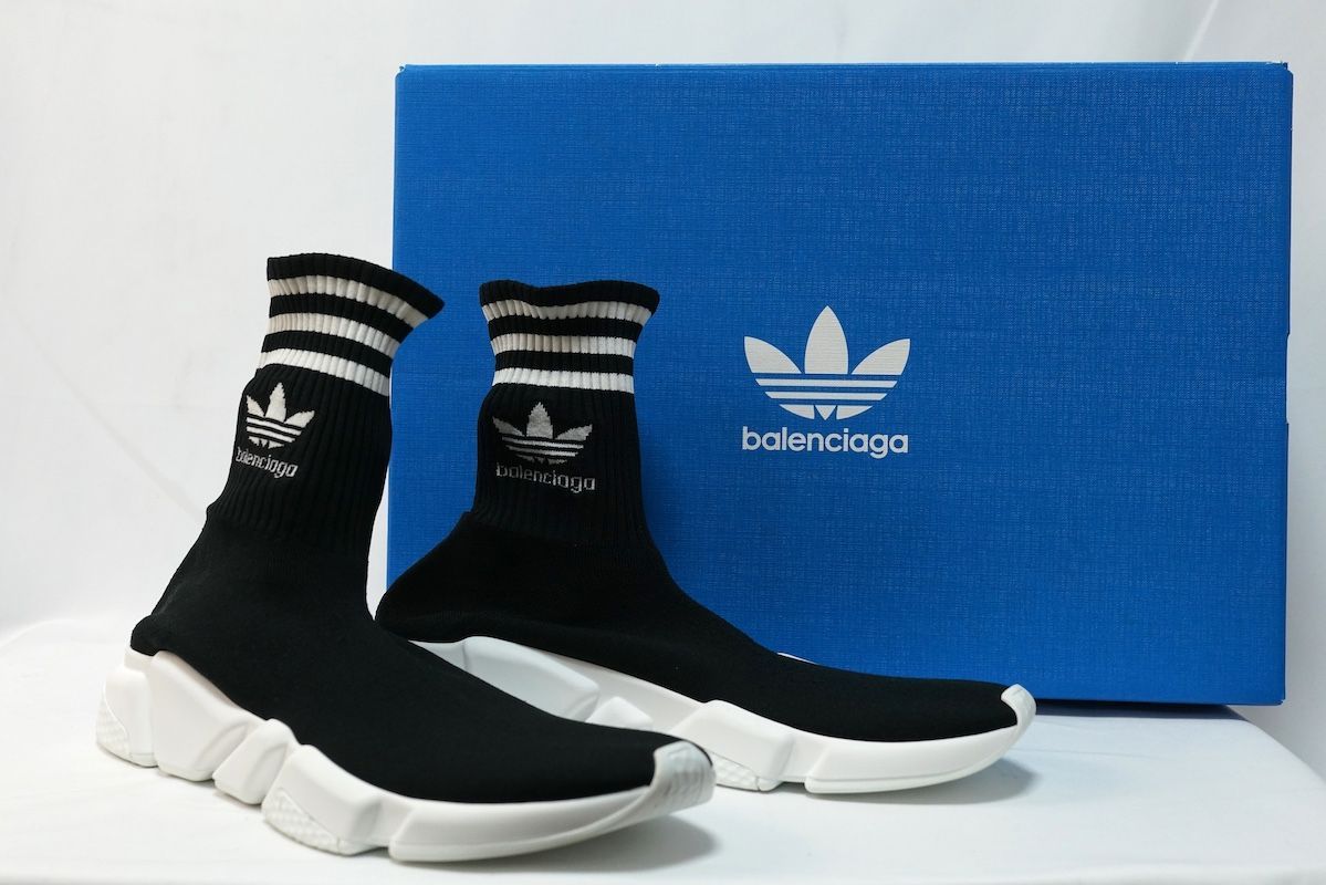 BALENCIAGA adidas Speed Trainer Black/White バレンシアガ